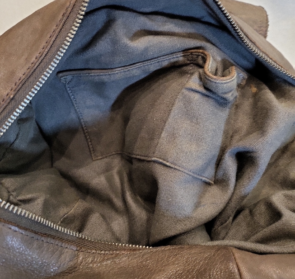 Liebeskind Carla Brown / Gray Genuine Leather Convertible Shoulder Bag Rare - Picture 6 of 12